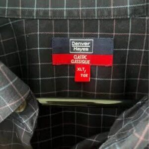 Denver Hayes XL Tall Classic Striped Long Sleeve Button-Up Shirt | Men’s Classic